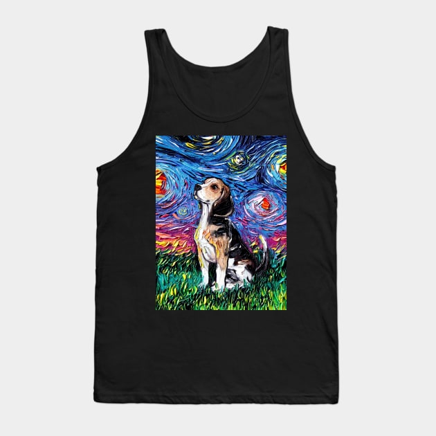 Beagle Night Tank Top by sagittariusgallery